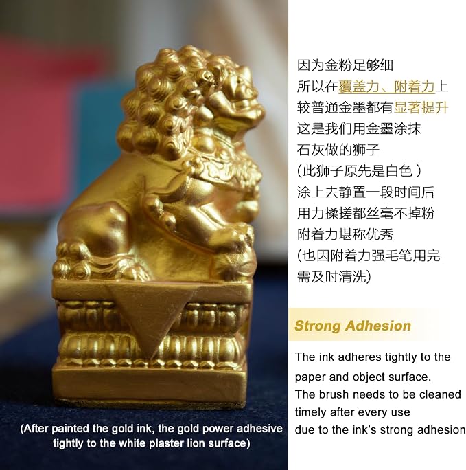 Gold Ink, 100ml / 3.5oz - Image 4