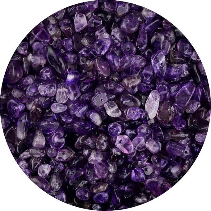 Natural Chip Stone Beads Amethyst 5-8mm About 400 Pieces Irregular Gemstones by Cmidy