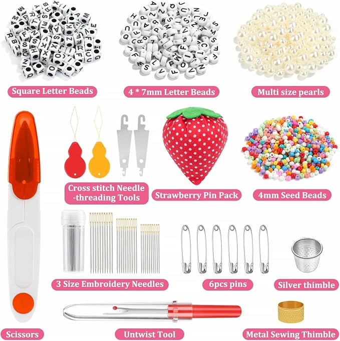 PAXCOO 985Pcs String Bracelet Making Kit, Friendship Bracelet String Kit - Image 4