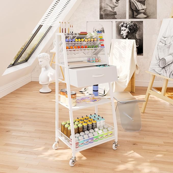Homsorout 3 Tier Rolling Cart - Image 7