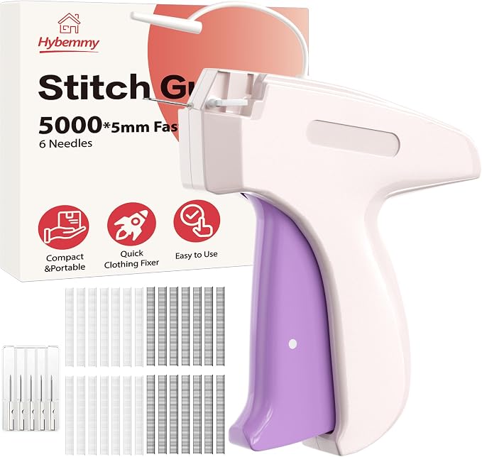 Stitch Gun for Clothes, Portable Handheld Tagging Gun for Clothing, Stitch by Hybemmy