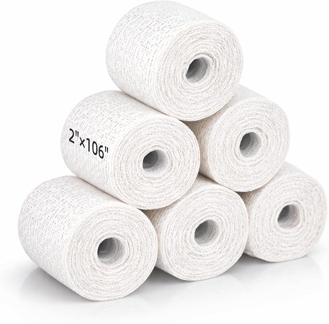 Falling in Art Plaster Cloth Rolls, 6 Pack 500gsm Plaster Bandage, Plaster by FallinginArt