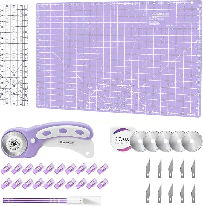Rotary Cutter Set Purple by HeadleyTools