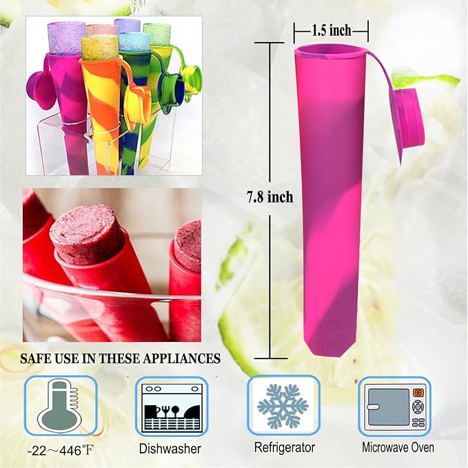 Silicone Ice Pop Molds Wpunwen Ice Popsicle Molds - Image 3