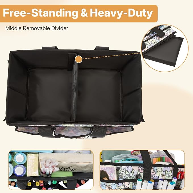 Craft Organizer Tote Bag, Art Organizer, Craft Caddy - Image 3
