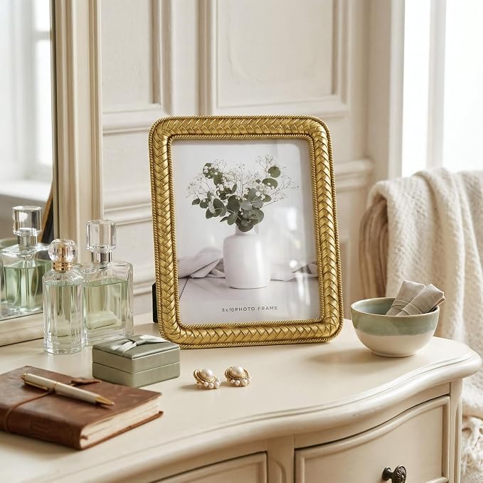 8x10 Gold Picture Frame, Ornate Resin Photo Frame - Image 7