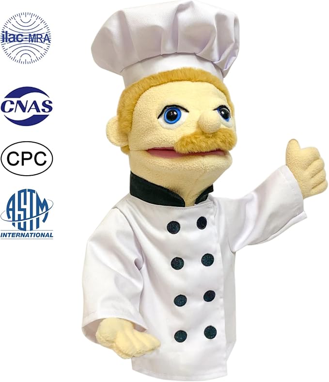 16" Puppets Entriloquist Puppet, Hand Puppets - Image 2