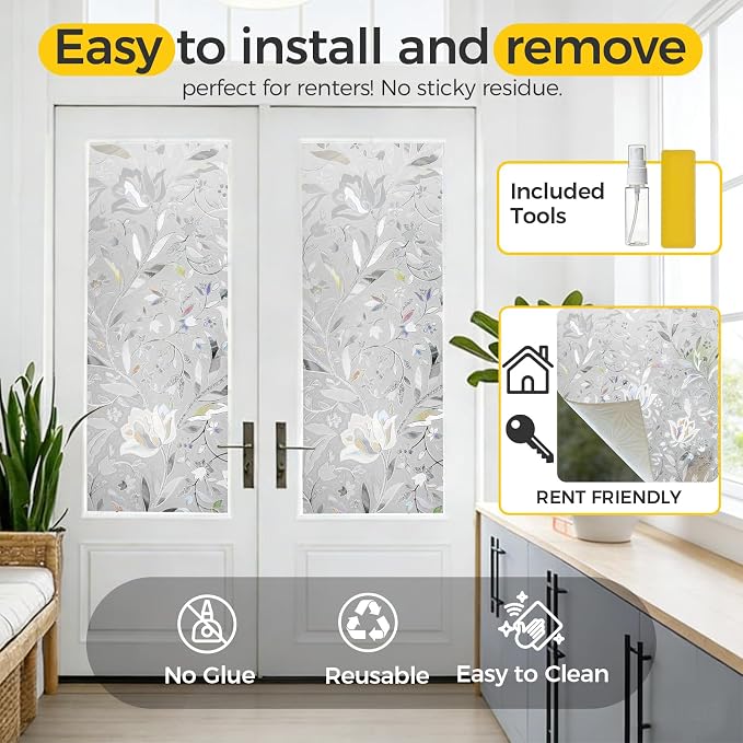 OHTMERU Window Privacy Film Decorative - Image 5