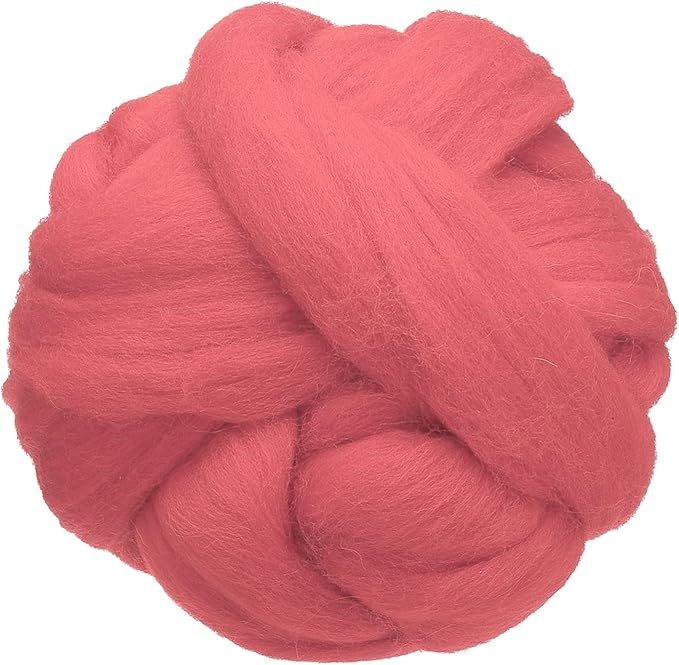 uxcell 3.53oz Wool Roving Yarn, Needle Felting Wool Fiber DIY Craft Needle Wet by uxcell