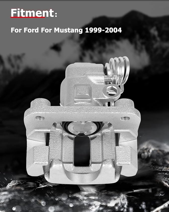 cciyu Rear Right Brake Caliper Assembly w/Bracket 18B4824 1994 1995 1996 1997 1998 1999 2000 2001 2002 2003 2004 For Ford For Mustang