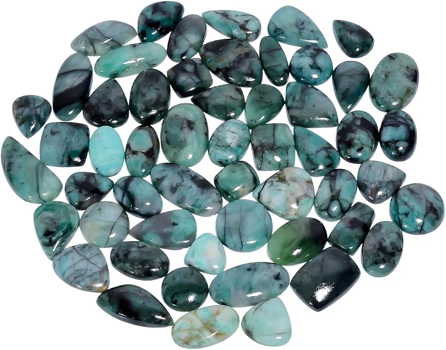 Natural Loose Gemstone 5 Piece Cabochons Lot Jewelry Making Loose Gemstone by Crysmona