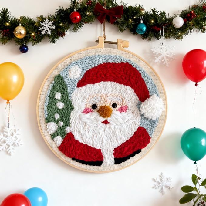DIY Punch Needle Kits Santa Claus - Image 4
