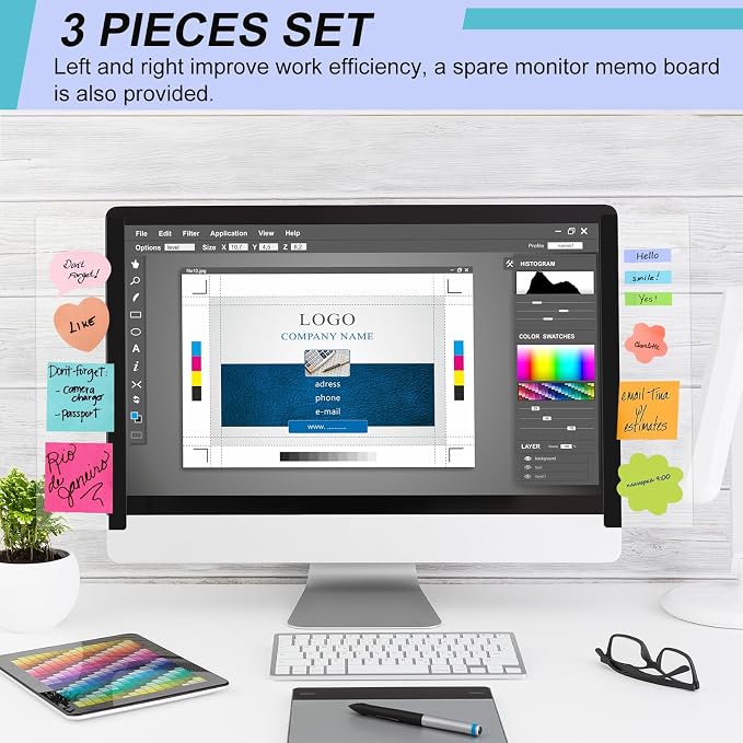 Joyberg 3PCS Monitor Memo Board, Memo Board - Image 3