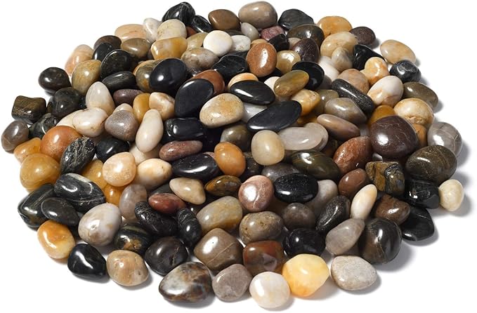 10lb Natural Decorative Polished Mixed Pebbles - Image 7