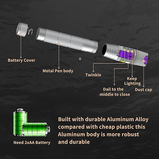 2PCS 80KM Visual Fault Locator for Fiber Optic Cables, VFL Supports FC/ST/SC Interfaces, Long-Range Fault Finder, Fiber Light Pen Tester, High-Precision OTDR Mapping Tool for FTTH, Telecom, Datacom