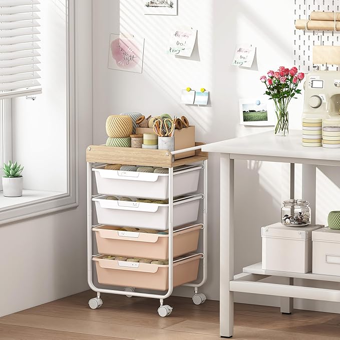 Rolling Craft Storage Cart - Image 2