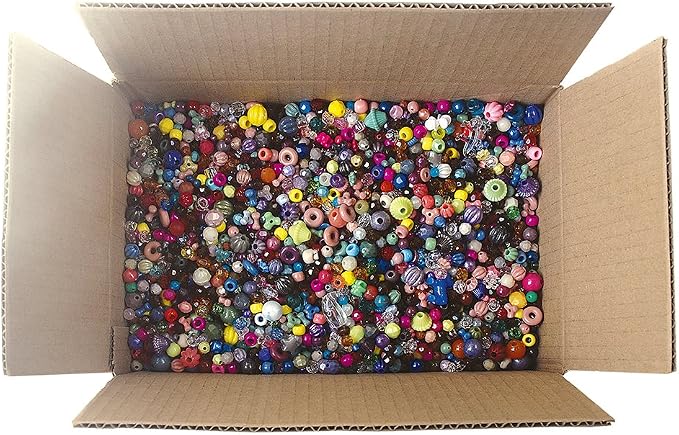 The Beadery Bonanza 5LB of Mixed Craft Beads - Image 2