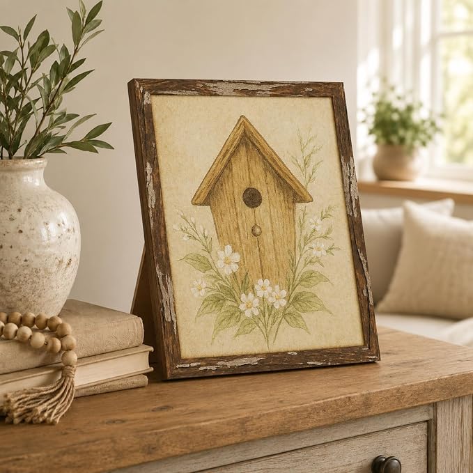 puthiac 11x14 Rustic Farmhouse Picture Frame, Warm Walnut, 1 Pack | Distressed - Image 7