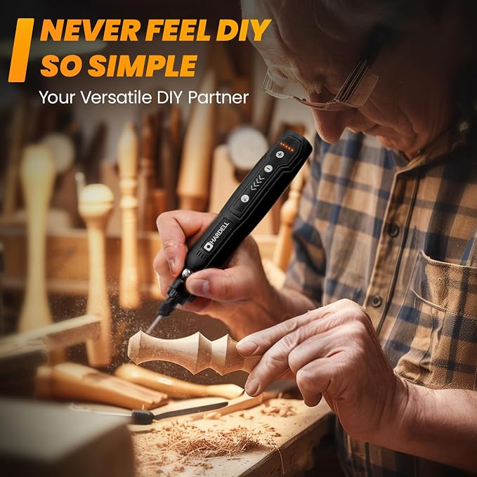 HARDELL Mini Cordless Rotary Tool Kit, 5-Speed and USB Charging - Image 3