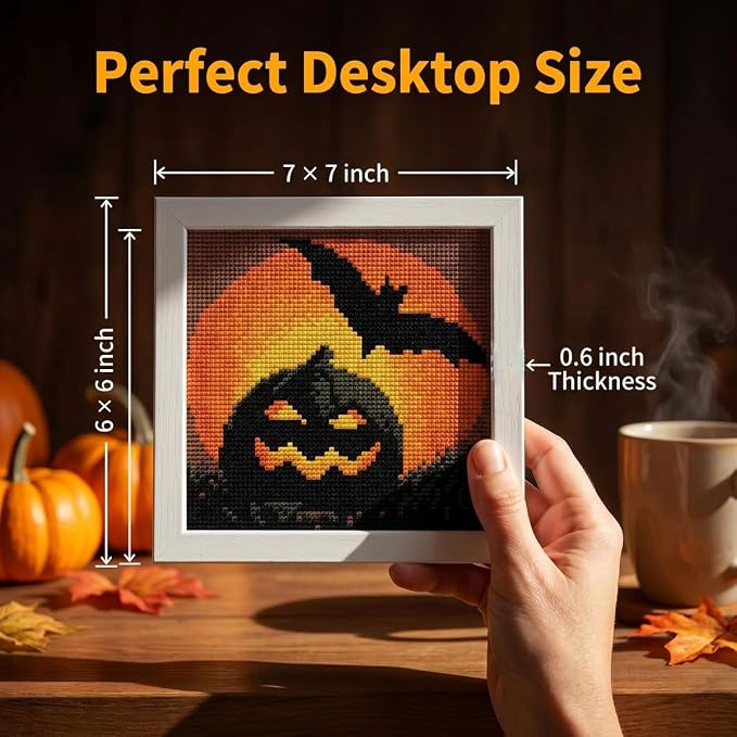 WUSARPLY Halloween Stamped Cross Stitch Kits - Image 3