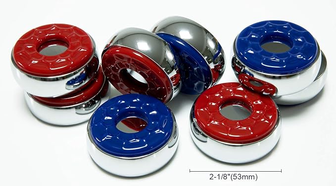 Shuffleboard Pucks w/ 2 Cans Shuffleboard Wax, Mini Dustpan and Brush - Image 2