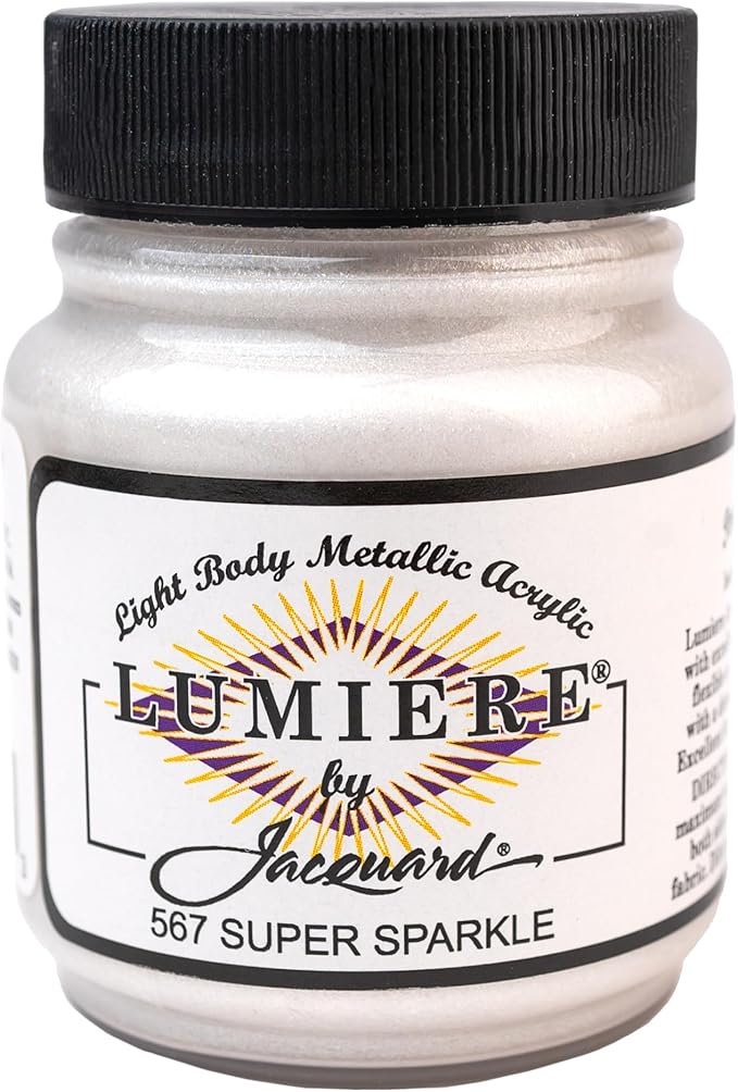 Jacquard Lumiere 2.25oz Fabric Paint Super Sparkle by Jacquard