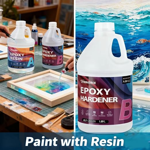 Resin Epoxy 1 Gallon, 3×UV Resistant, Self Levefing, River Table, Molds Casting - Image 4
