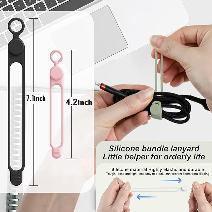 Silicone Cable Ties Cord Organizer - Image 2