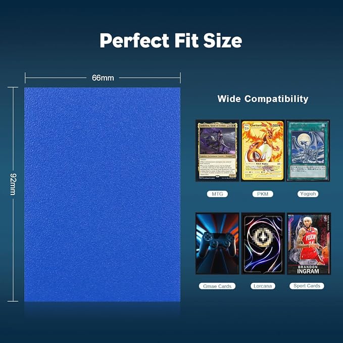 Wisdom Blue Dual Matte Card Sleeves, Katomula Card Sleeves - Image 4