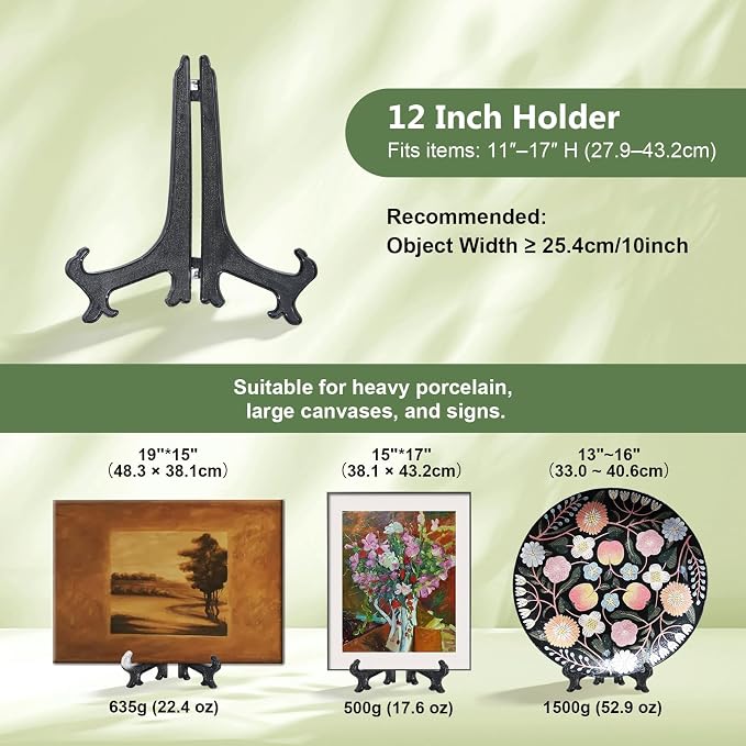 Artliving 12 Inch Plastic Display Stand, Displays Picture Frames, Tablets and - Image 3