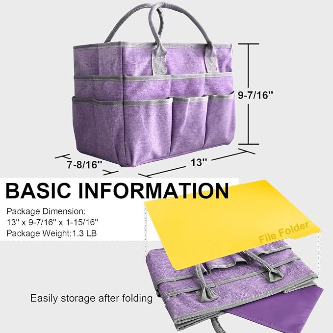 Cupohus Art Organizer Craft Storage Tote Bag - Image 3