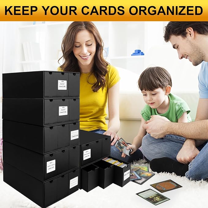 Trading Card Storage Box, Includes 21-600 CT Boxes & Card Dividers, + Trading - Image 8