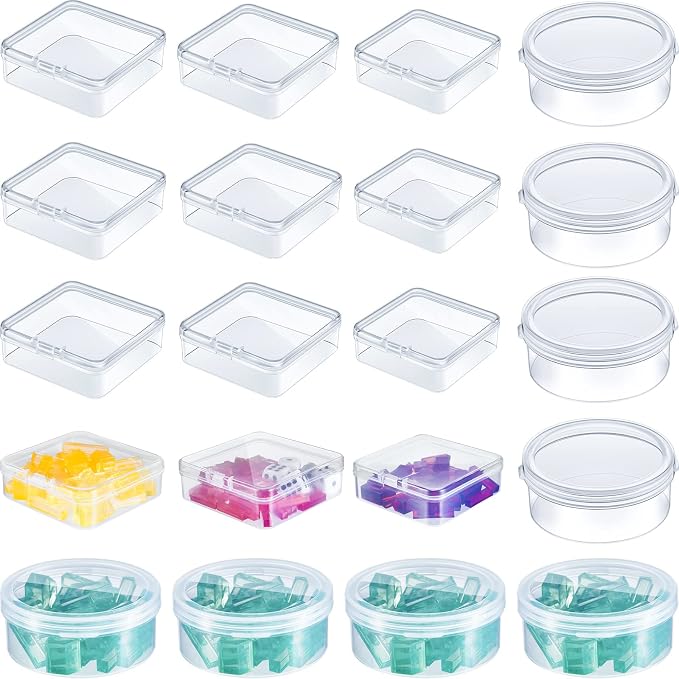 Taiyin 20 Pcs Clear Board Game Tokens Storage Containers Trays Clear Plastic by Taiyin