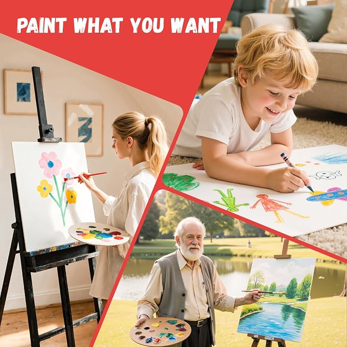 Simetufy 24 Pack 12 x 16 inch Canvas Boards - Image 4