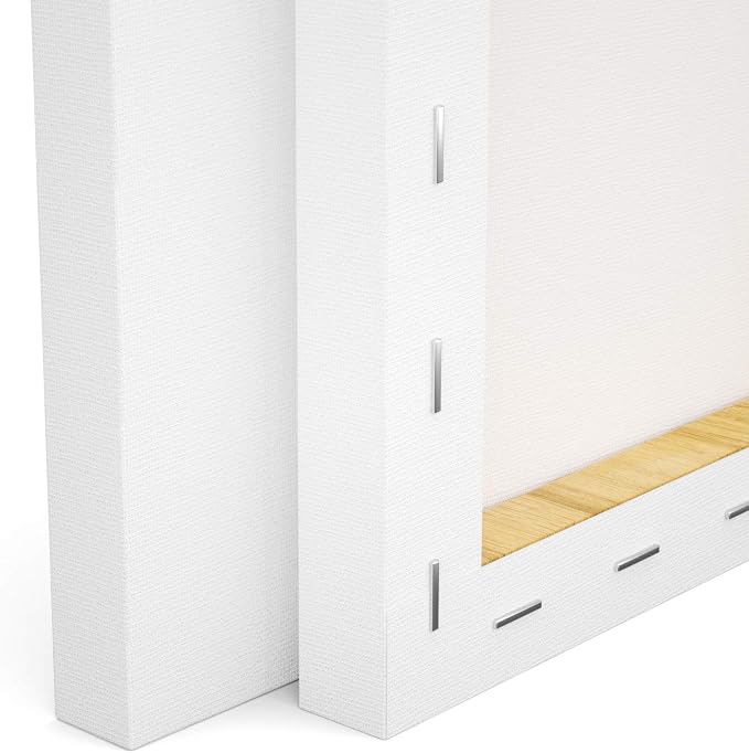 GOTIDEAL Stretched Canvas, 9x12 Inch Set of 8, Primed White - Image 5