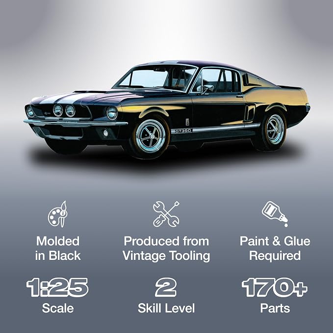 AMT 1:25 Scale 1967 Shelby GT-350 Model Kit - Image 2