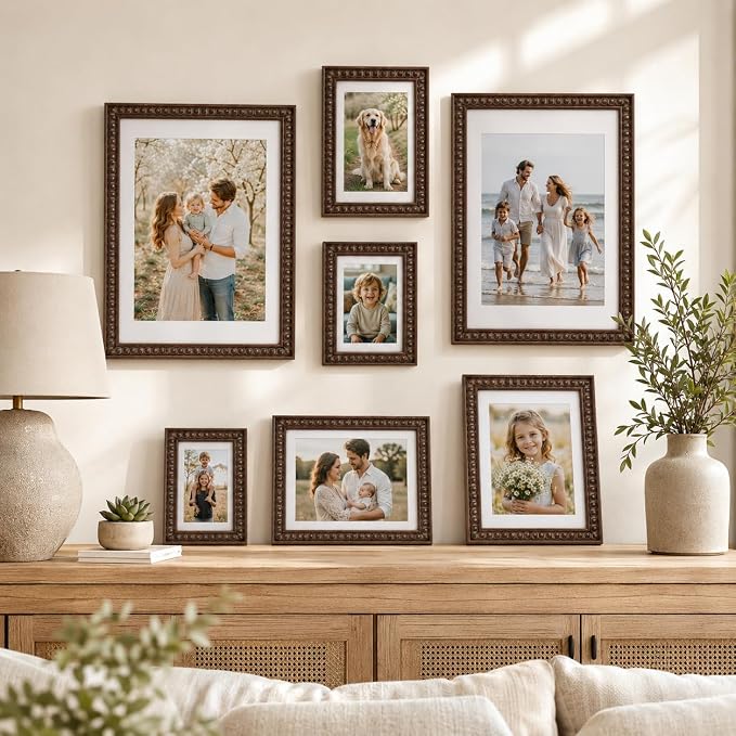 Solid Wood 8x10 Picture Frame Beaded Frame - Image 7