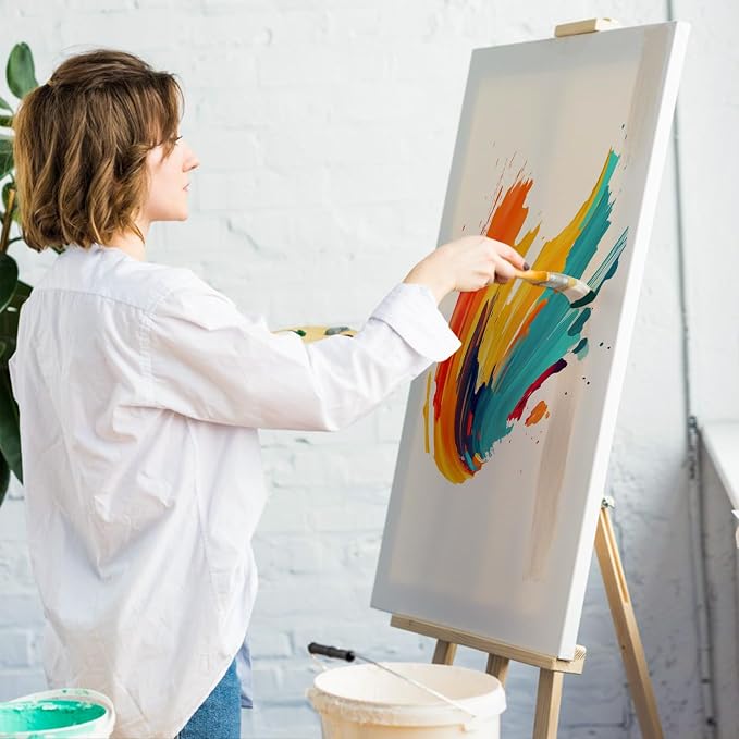ESRICH Stretched Canvas for Painting 16x20 Inch, Triple Primed Acid-Free Cotton - Image 7