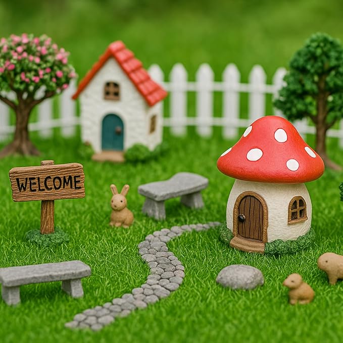 Shindel 12 Packs Fake Grass Decor - Image 5