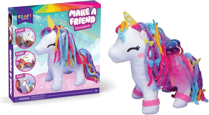 Craft- Tastic - Make a Friend Unicorn - Mini Sewing Kit, Arts and Crafts by Craft-tastic