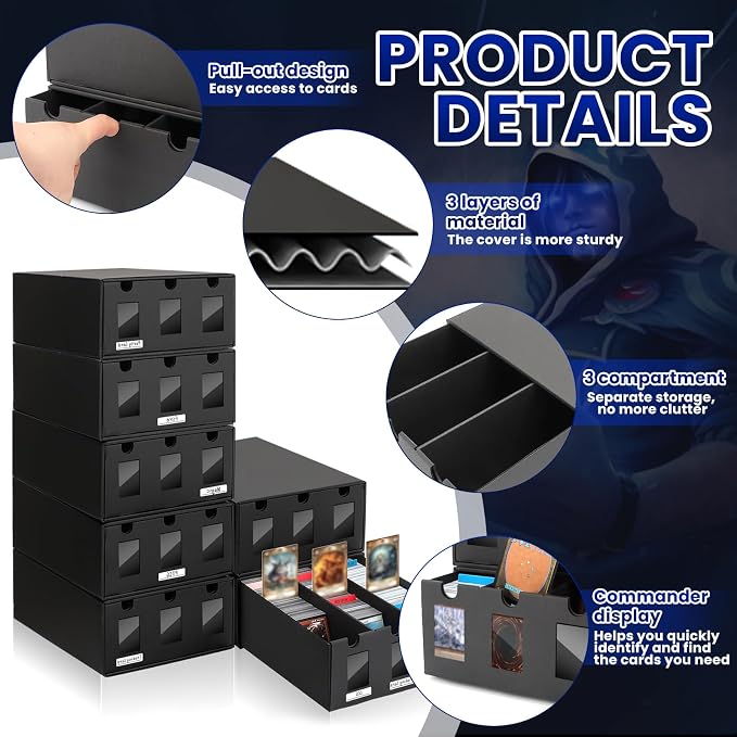 AOBOPLE Card Storage Box, 21000+ Cardboard Trading Card Boxes - Image 5