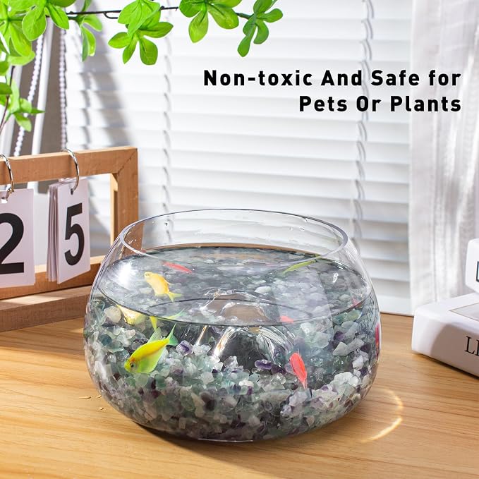 14 Oz Fluorite Aquarium Gravel Rocks Crystal Chips Stones, Natural Tumbled - Image 4