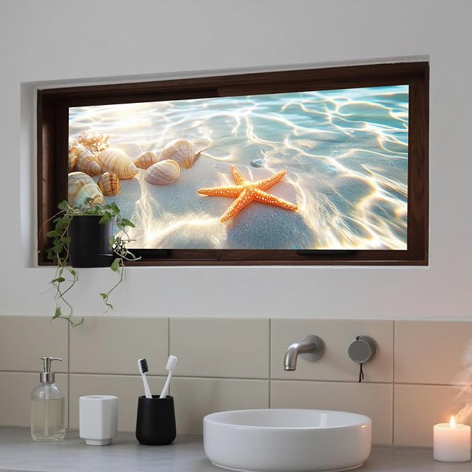 IVN Privacy Window Film 39.3x17.7 Inch Static Cling Decorative Window Film - Image 7