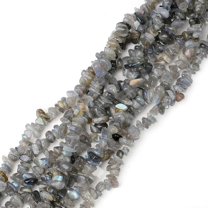 LAIDANLA Labradorite 400pcs Natural Chip Stone Beads 5-8mm Healing Crystal - Image 2