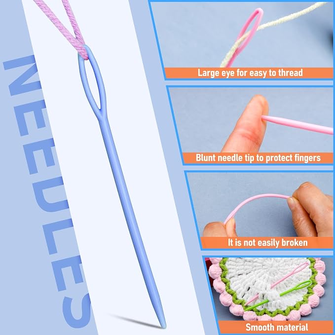 Bupete 25 Pcs Yarn Needles Set, Tapestry Needle, Crochet Needle - Image 3