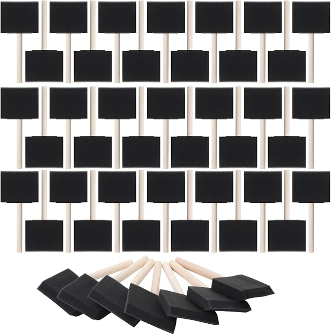 Bates- Foam Paint Brushes, 40 Pack, Sponge Paint Brush by BatesChoice