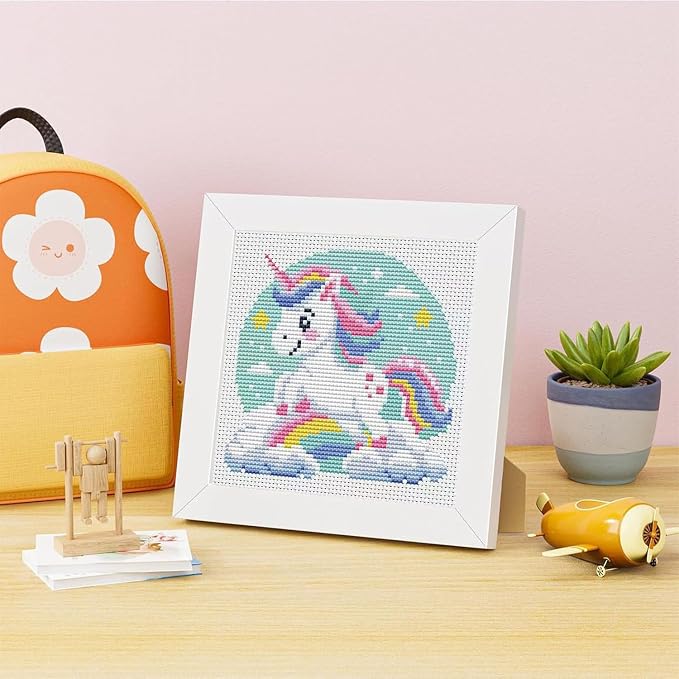 Cross Stitch Kits for Beginners, Colorful Animals Stamped Cross Stitch for - Image 2