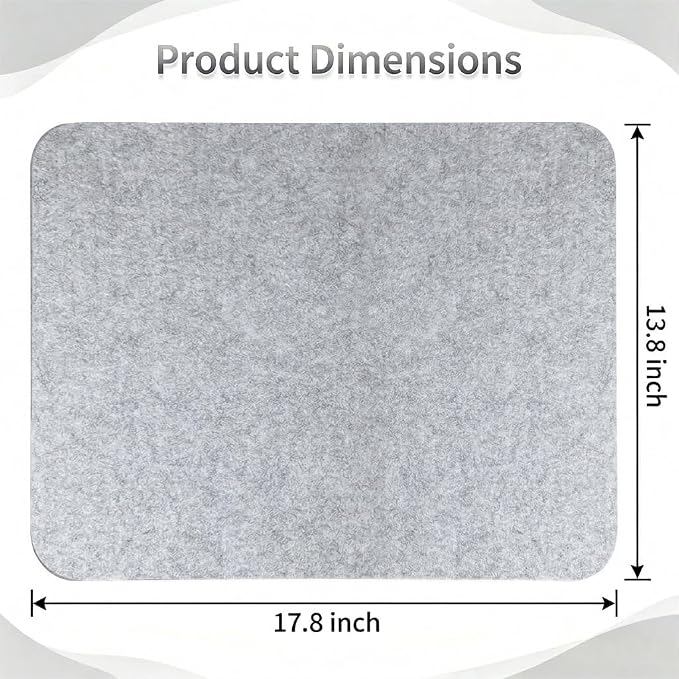 Wool Pressing Mat 17.8"x 3.8" 0.5 Inch Thick Ironing Board - Image 2