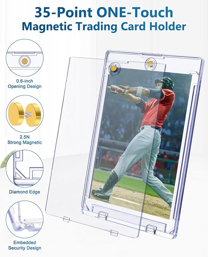 50ct Magnetic Card Holders: 35pt One Touch Card Holder - Image 2