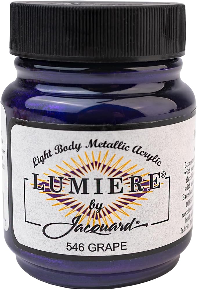 Jacquard Lumiere 2.25oz Fabric Paint Grape by Jacquard